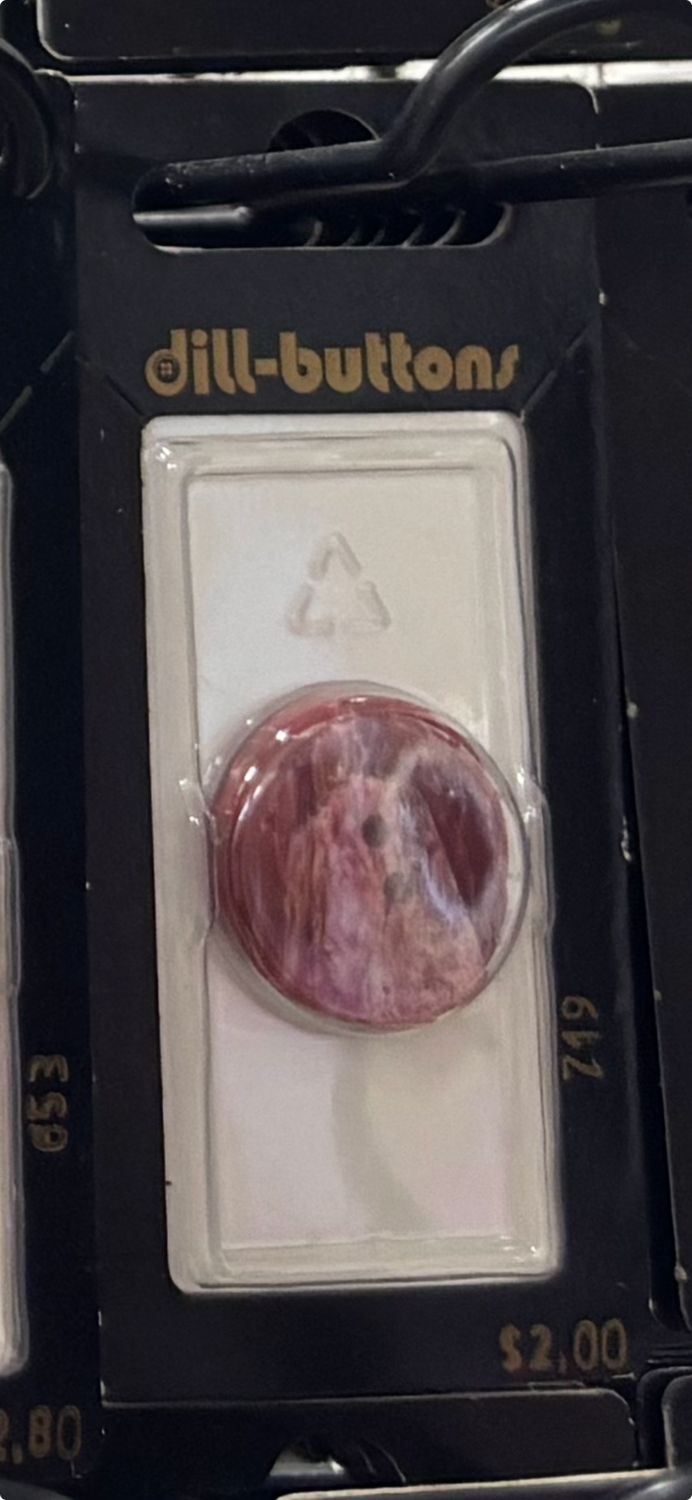 polyester button burgundy 719