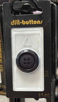polyamide button black 326