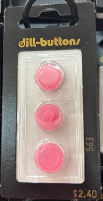 Polyester Button Pink 563