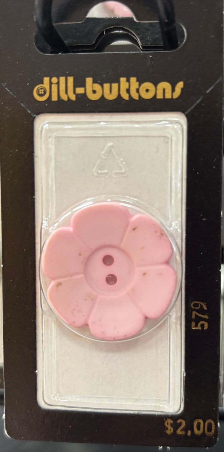 polyamide button pink 579