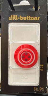 polyamide button red 642