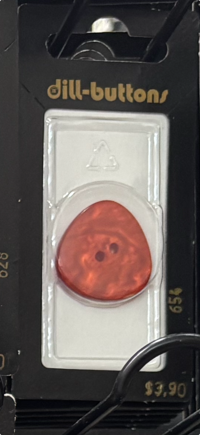 polyester button red 654