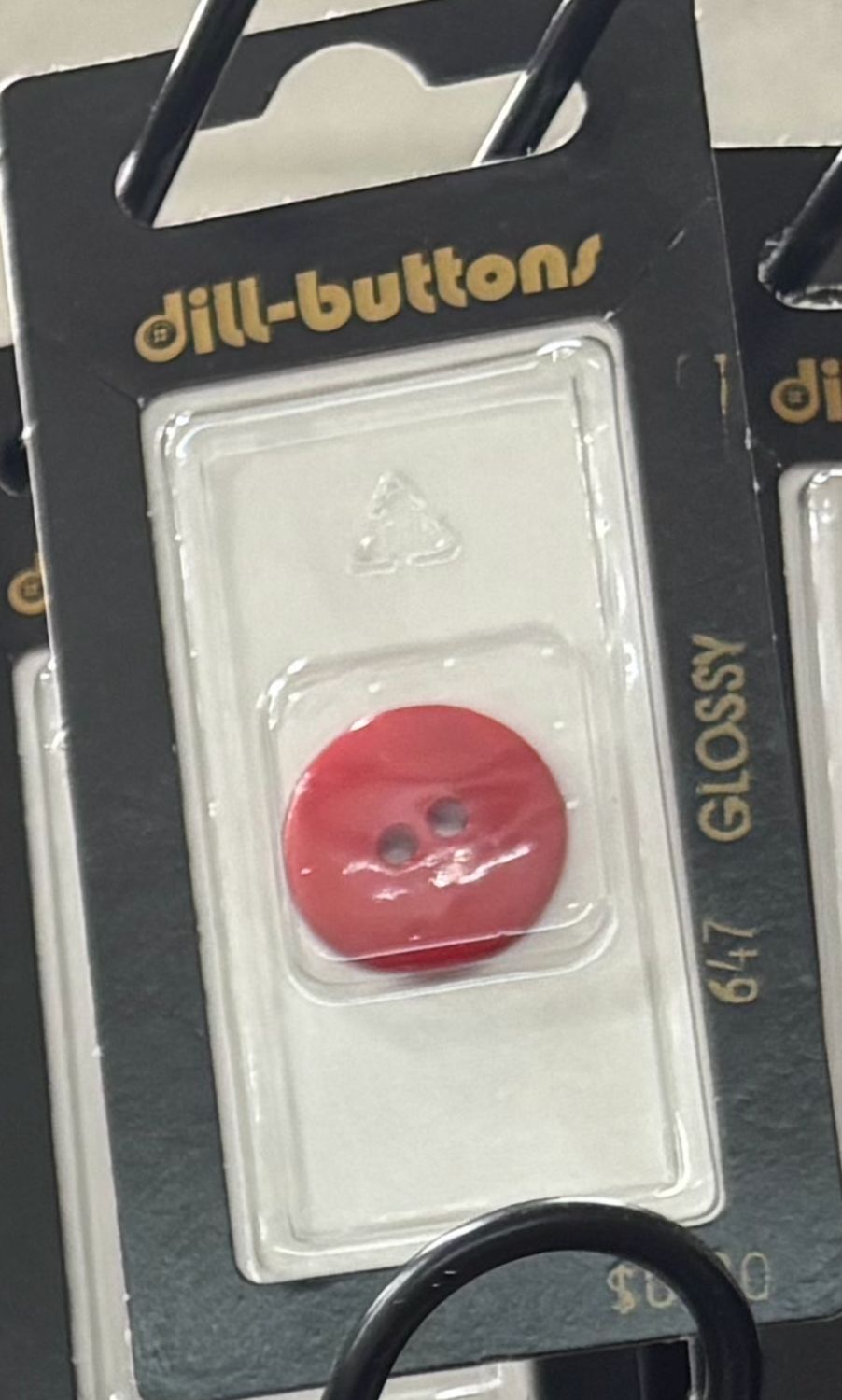 polyamide button red 647