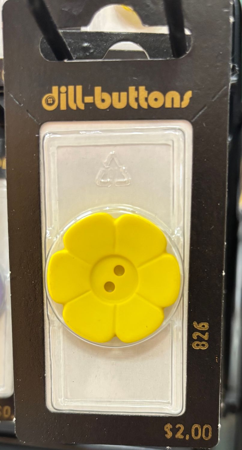Polyamide Button Yellow 826