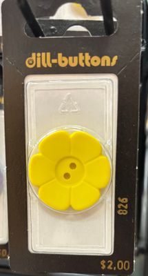 Polyamide Button Yellow 826