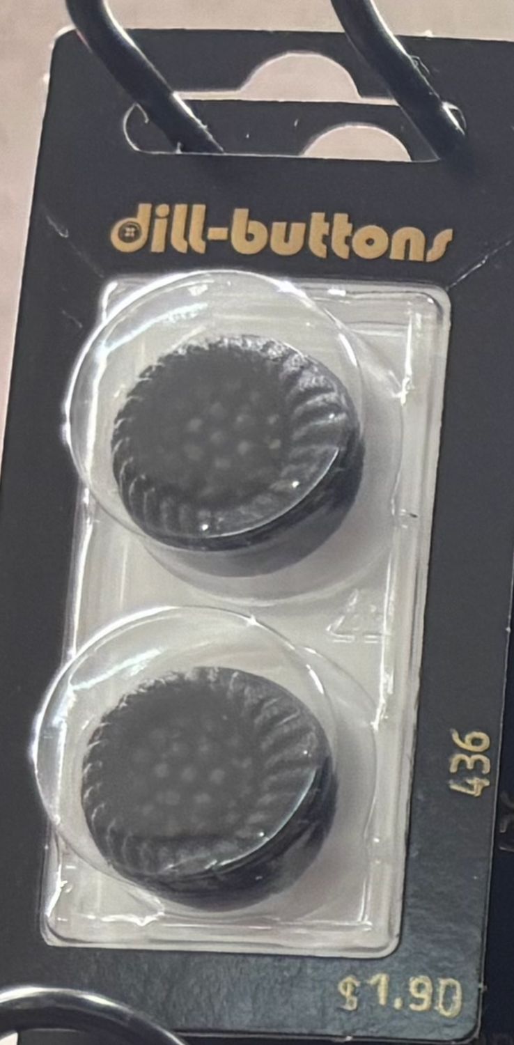 polyamide button black 436
