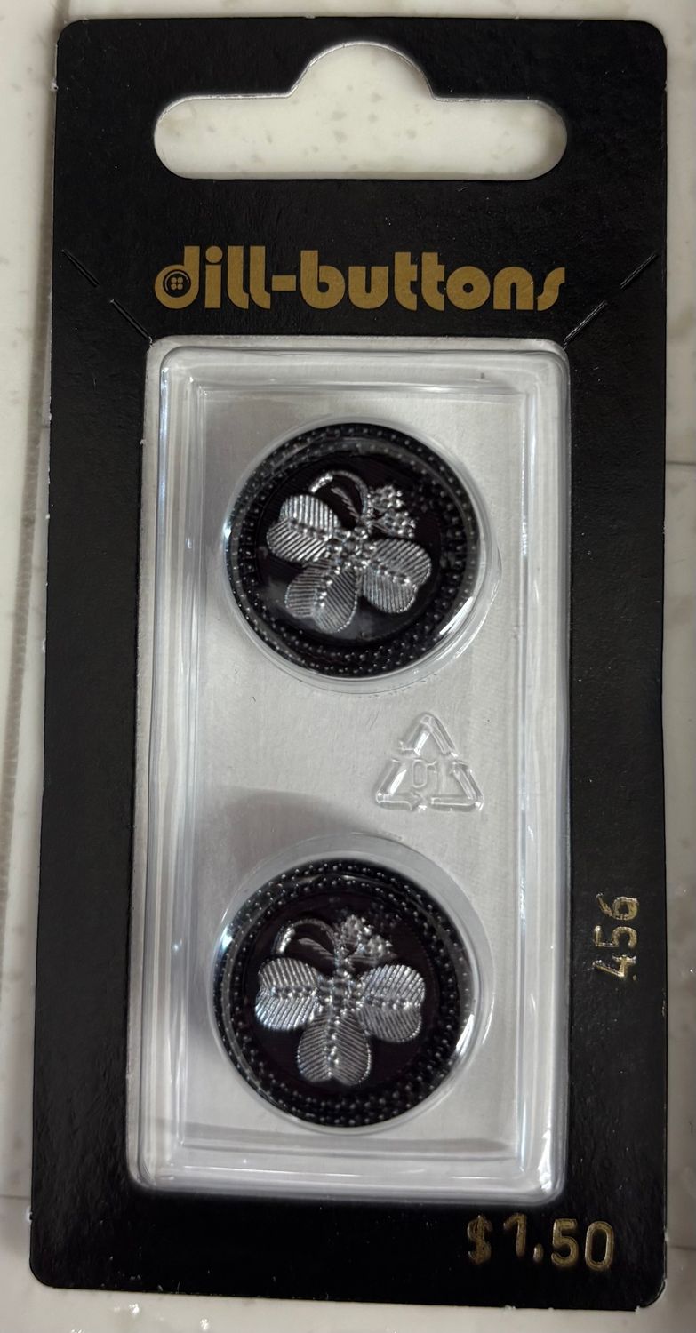 Polyamide Button Black 456