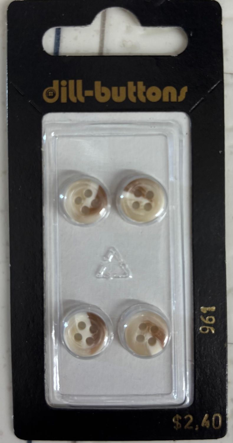 Polyester Button Beige 961