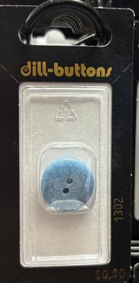 polyester button blue 1302