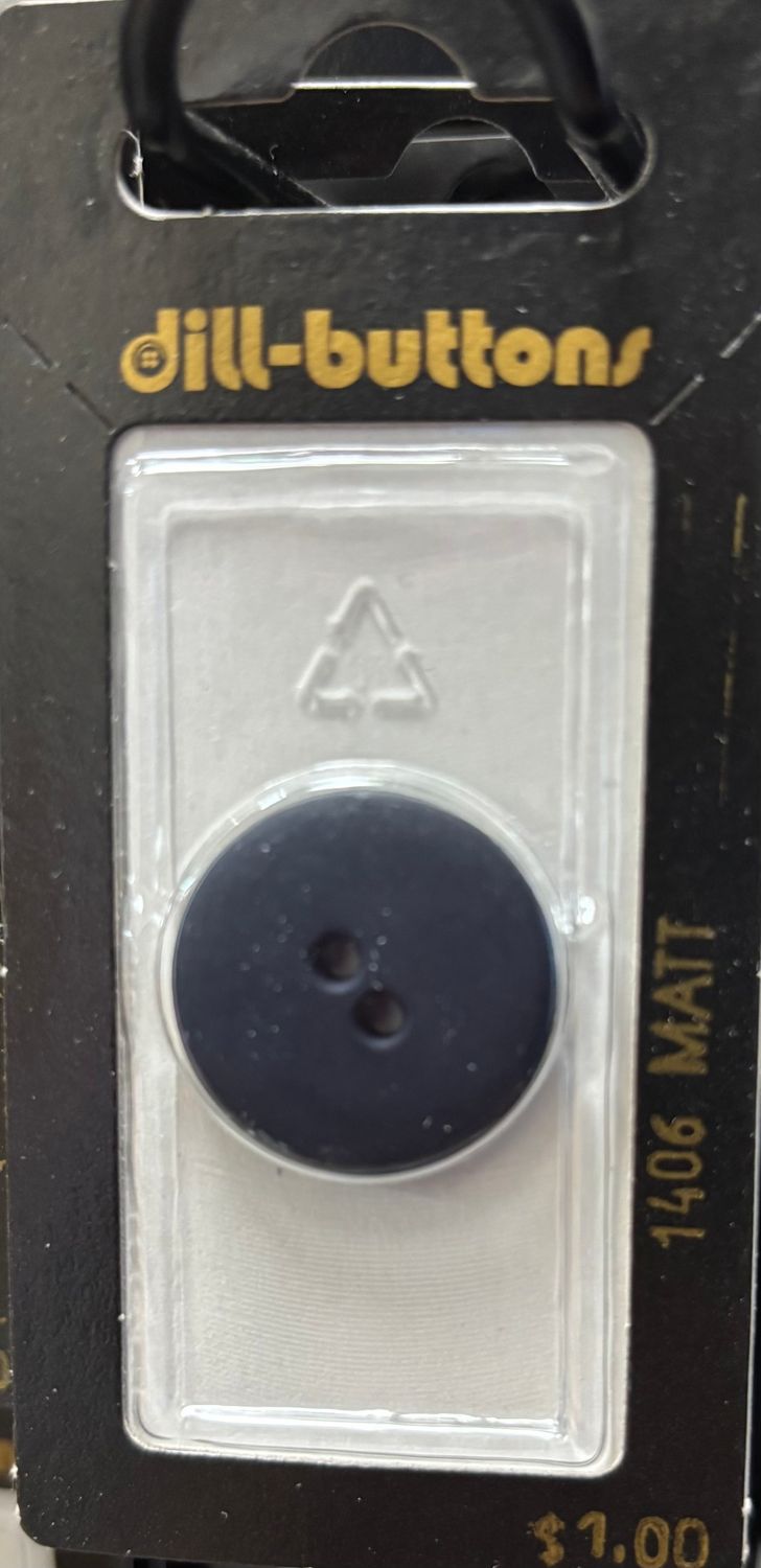 polyamide button navy blue 1406