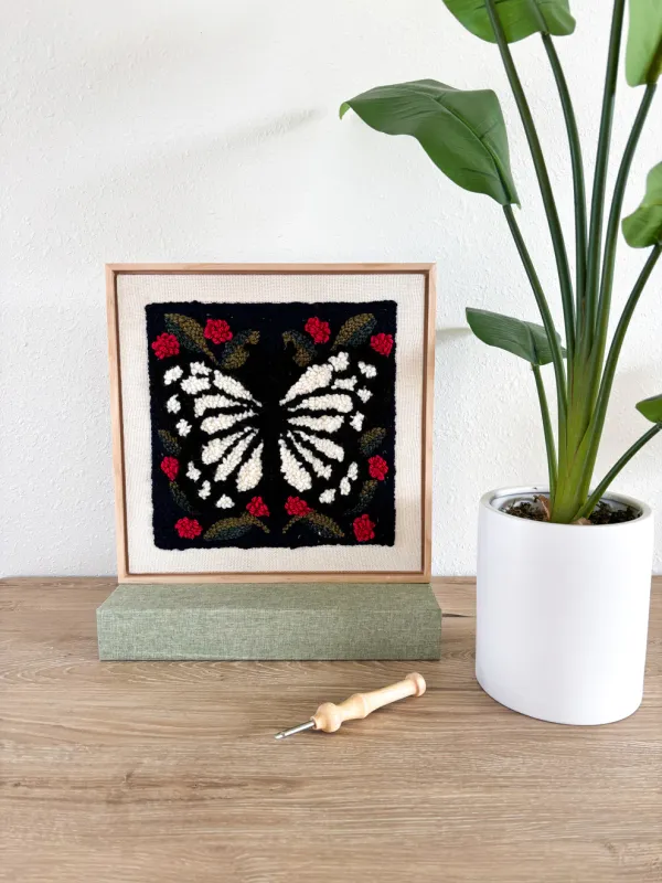 Spring Butterfly Punch Needle Box Kit