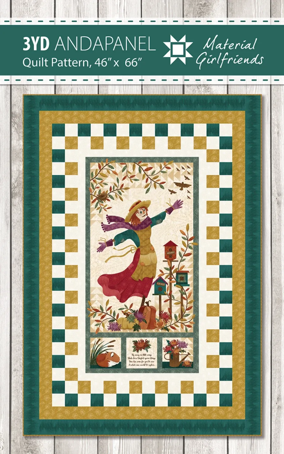 3 YD and A Panel Quilt Pattern