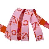 Tula Floaties and Sinkies in Coralline - 5/8" Ribbon