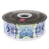 Octogarden in Marine - 1-7/8" Ribbon