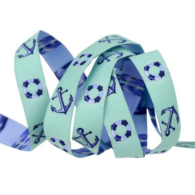 Tula Floaties and Sinkies in Marine - 5/8" Ribbon