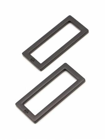 Rectangle  Ring Flat 1 1/2 inch Black
