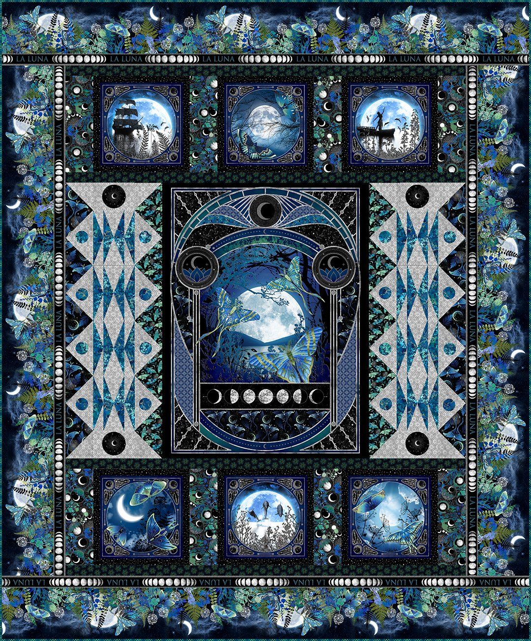 La Luna Quilt Kit 77x93"