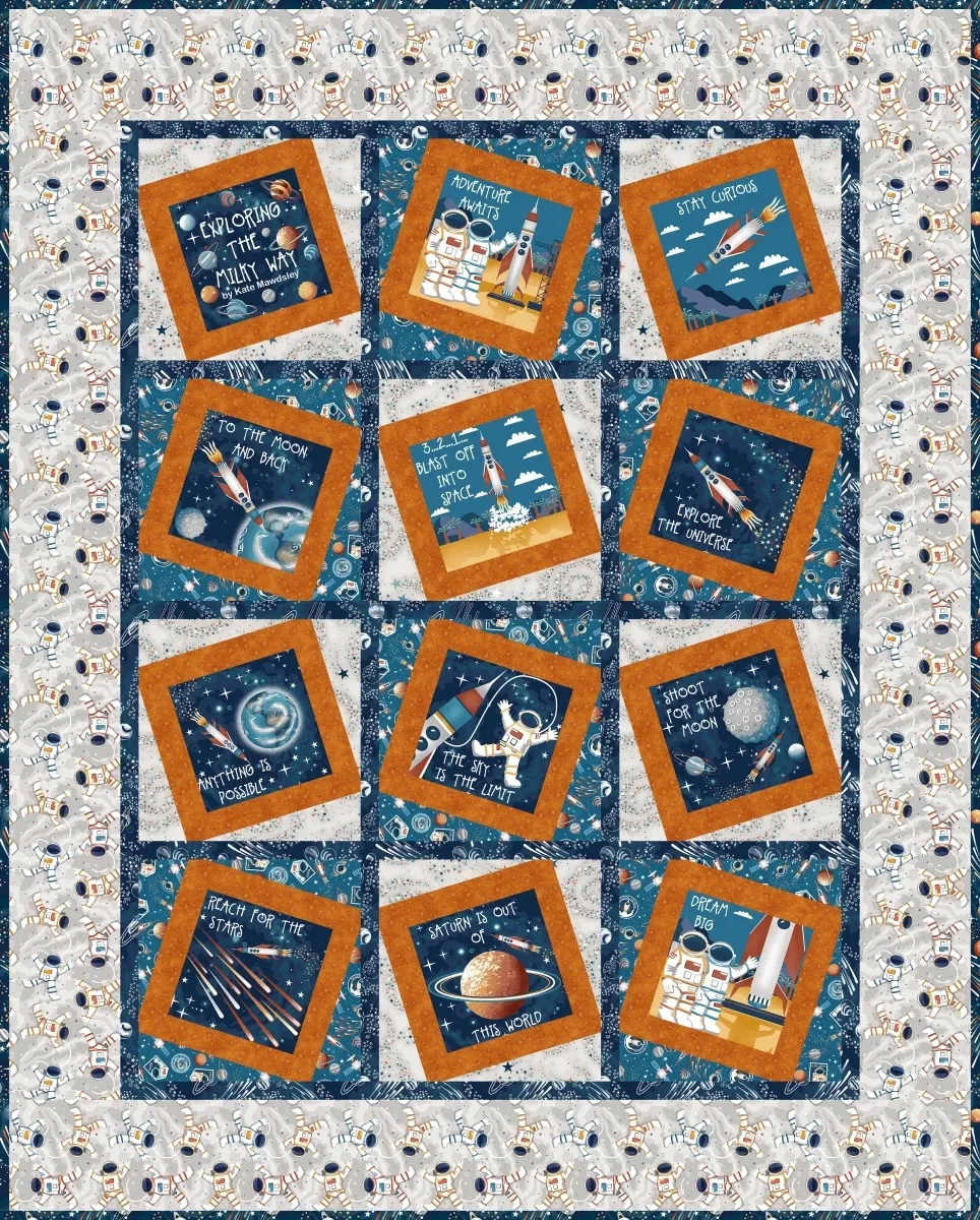 Milky Way Dancing Squares Quilt Kit
