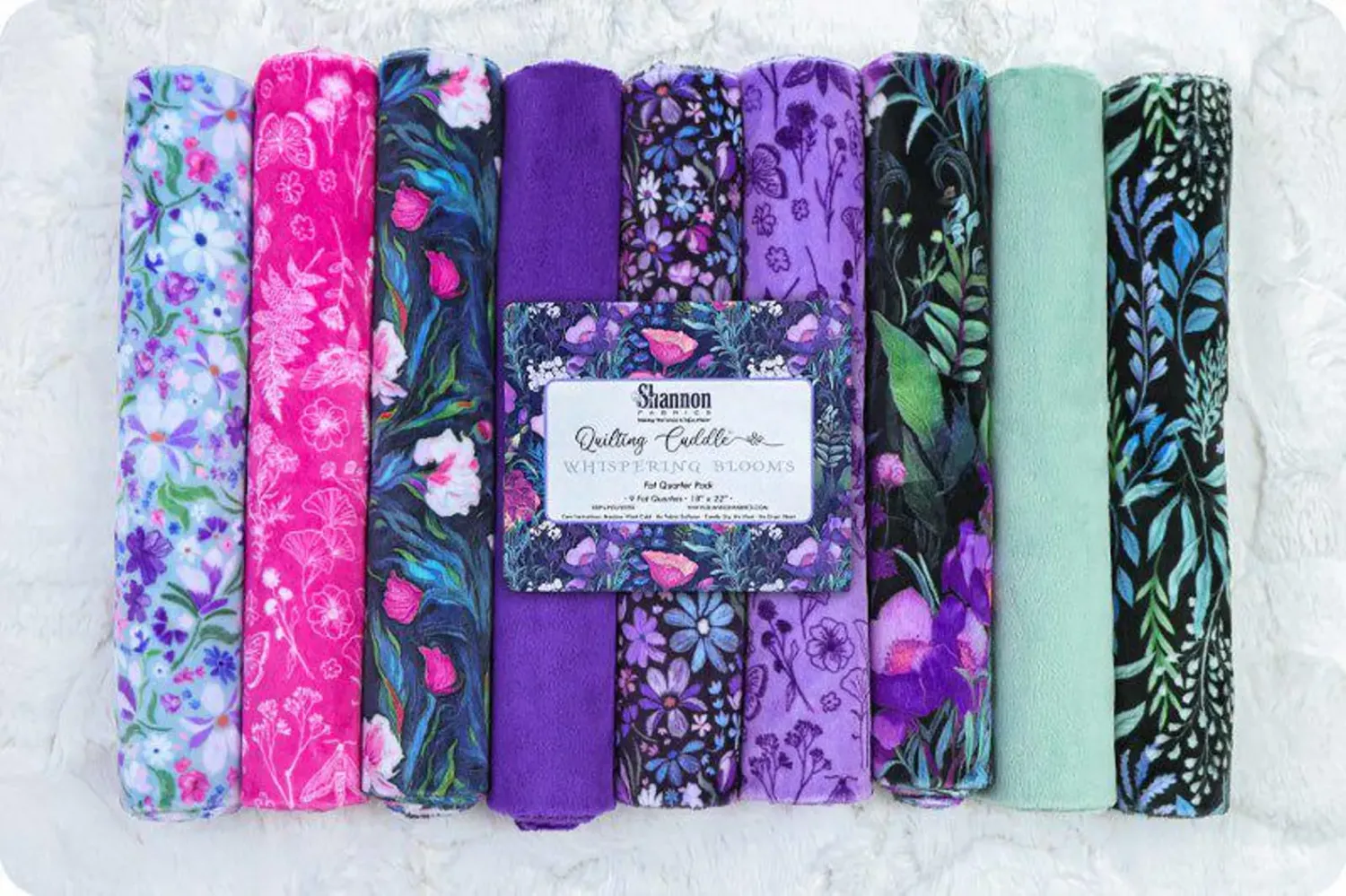 Whispering Blooms Cuddle 9 Fat Quarter Pack