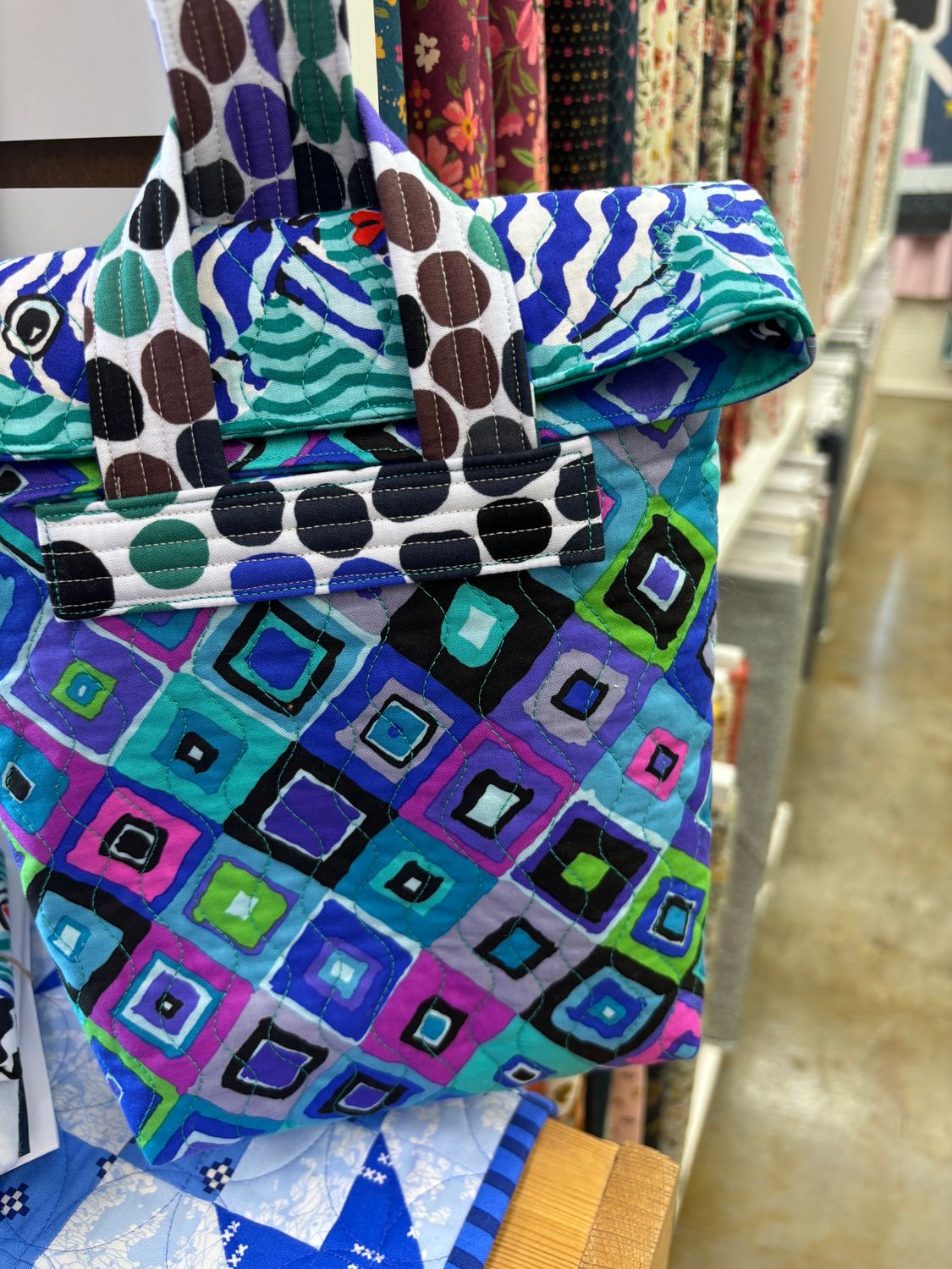 Kaffe Blue/Green Foldie Holdie Bag Kit
