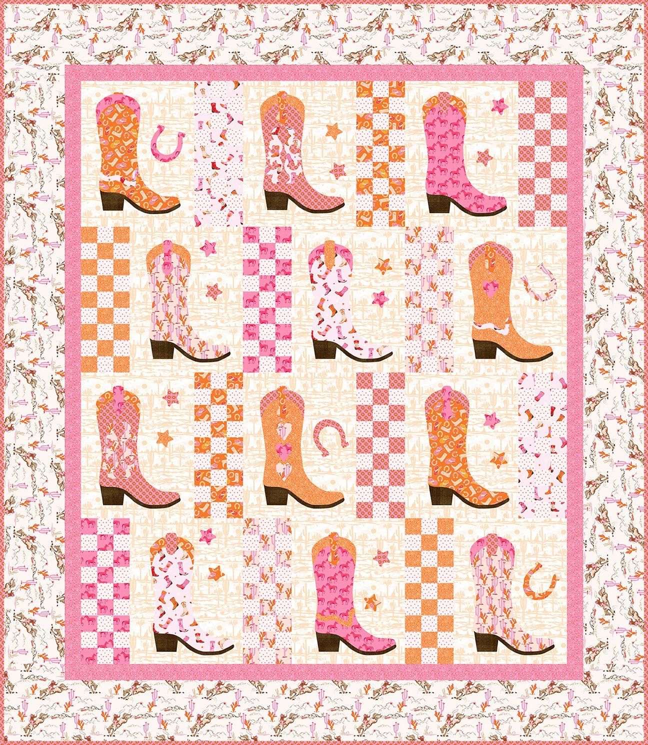 Boot Tapping Blvd Quilt Kit-PREORDER ONLY