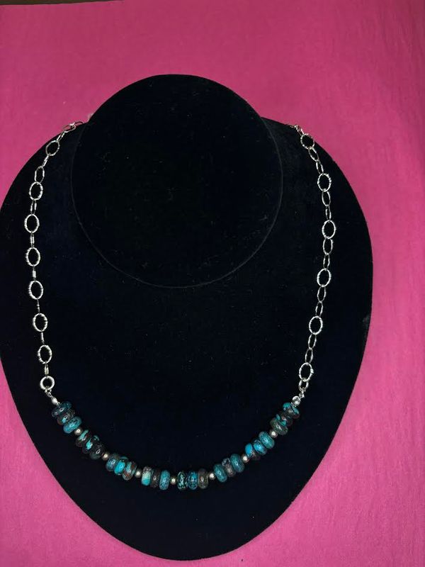 Bisbee Turquoise Circle Necklace