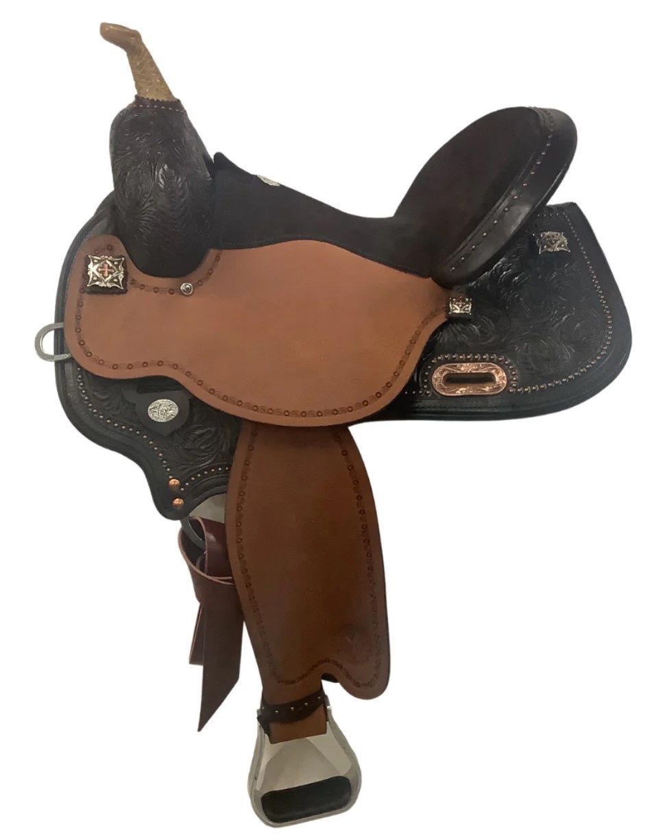 JBW 15&quot; Circle Y KK Faith Flex2 Barrel Saddle - Wide