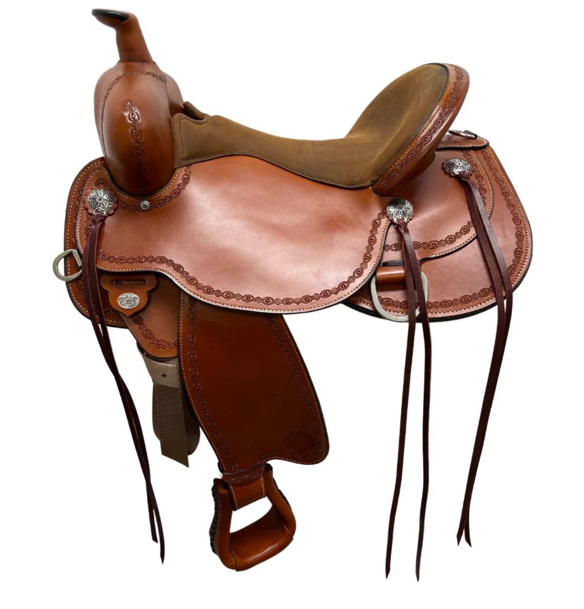 JBW 17&quot; Circle Y Alpine Flex 2 Trail Wide Fit Saddle