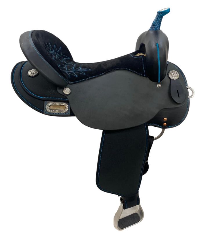 JBW 17" Circle Y High Horse Mercury Cordura Wide Fit Barrel Saddle