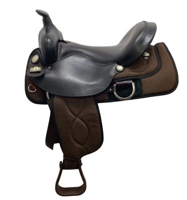 Used JBW 17&quot; Big Horn Cordura Trail Saddle