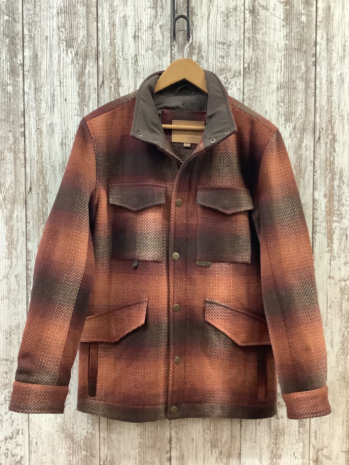 Powder River Plaid Wool Coat