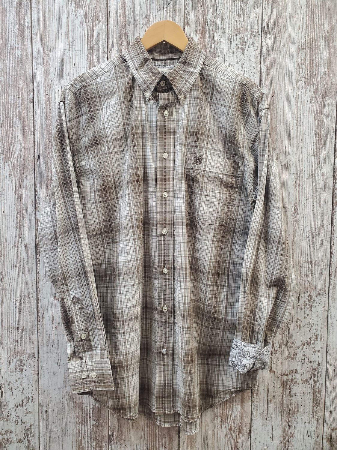 Panhandle Rough Stock Long Sleeve Button Tan