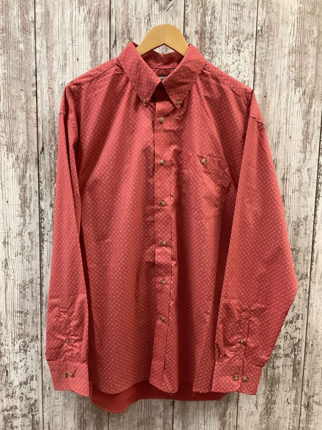 Wrangler Classic Button Down Red Starburst LS