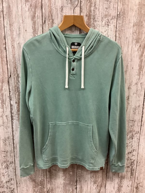 Rock &amp; Roll Jade Washed Terry Hoodie