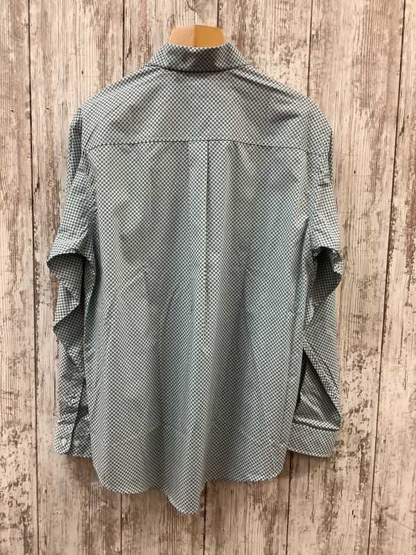 Cinch Classic Fit Light Blue Diamond Pattern LS Button