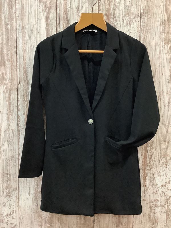 Hyfve Long Line Black Blazer Jacket