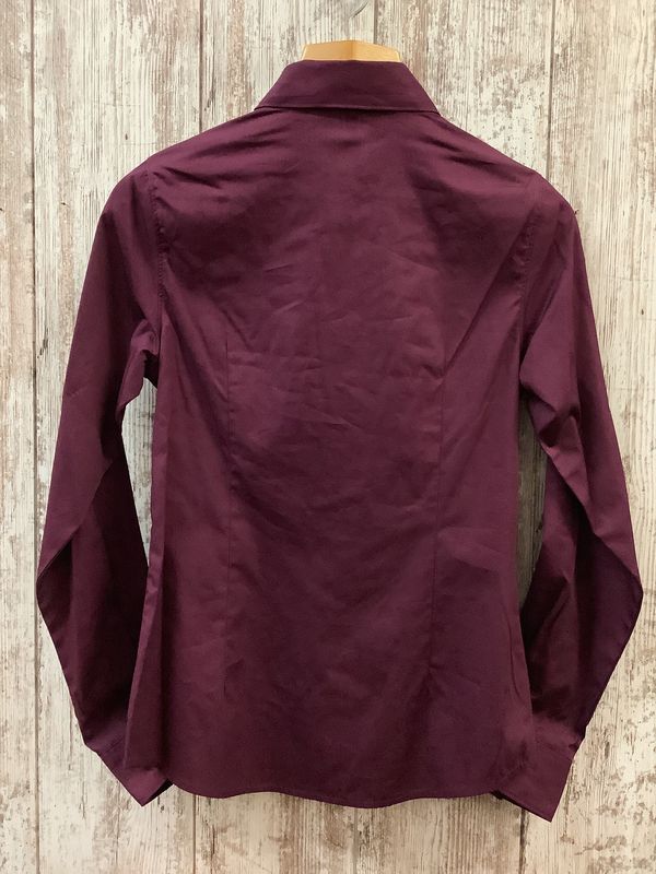Cinch Solid Burgundy LS Button Down Shirt