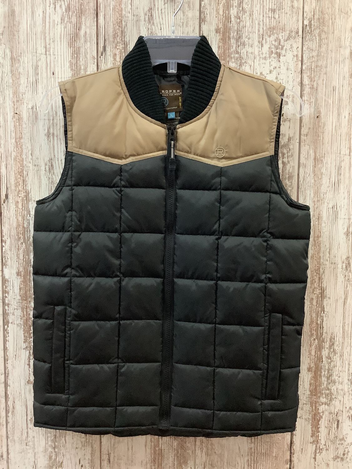 Roper Boy&#39;s Poly Filled Quilted Vest