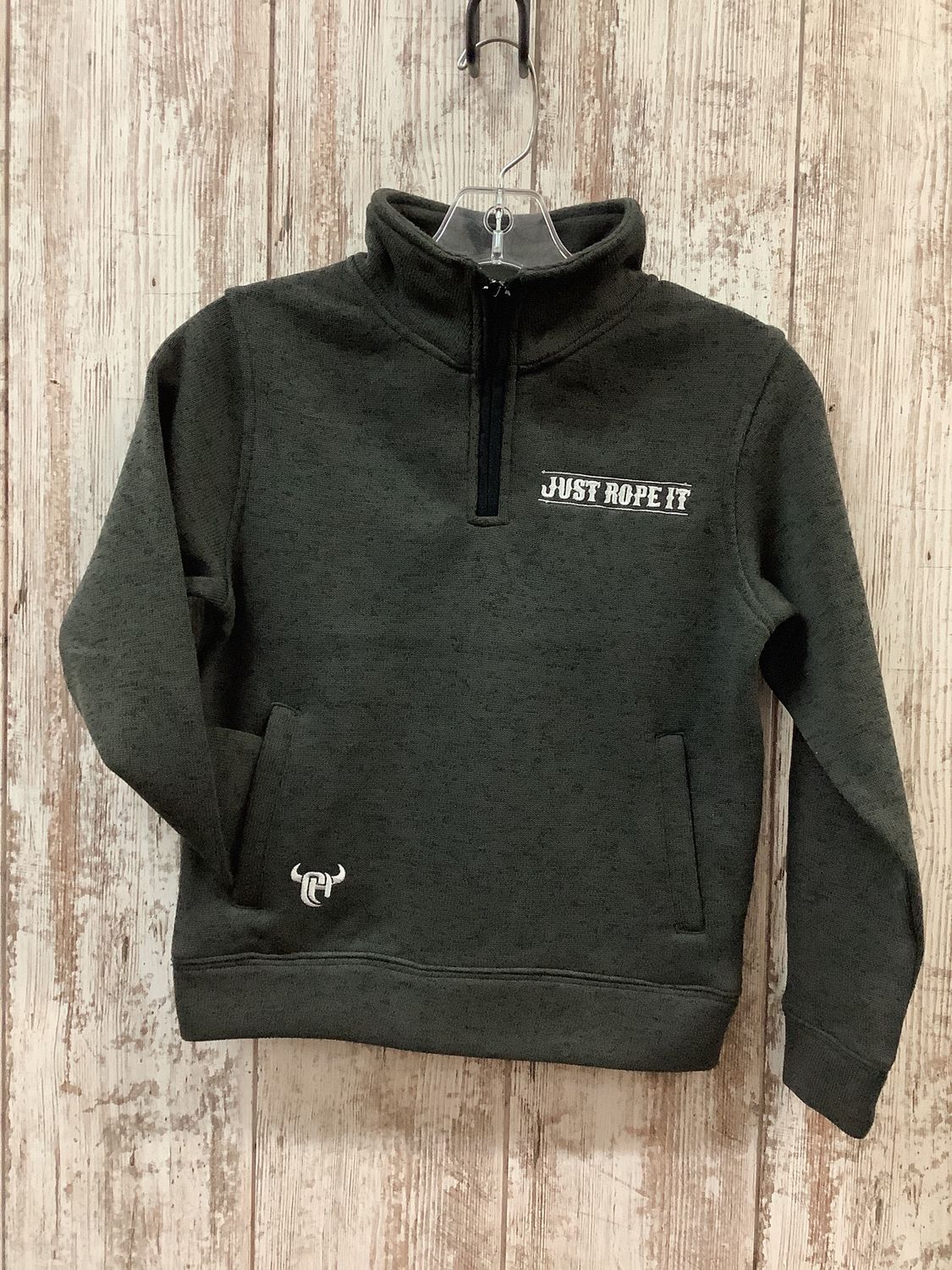 Cowboy Hardware Boy&#39;s Just Rope It 1/4 Pullover