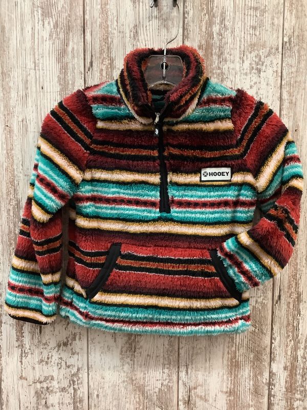 Hooey Girl&#39;s Fleece Pullover Red Serape