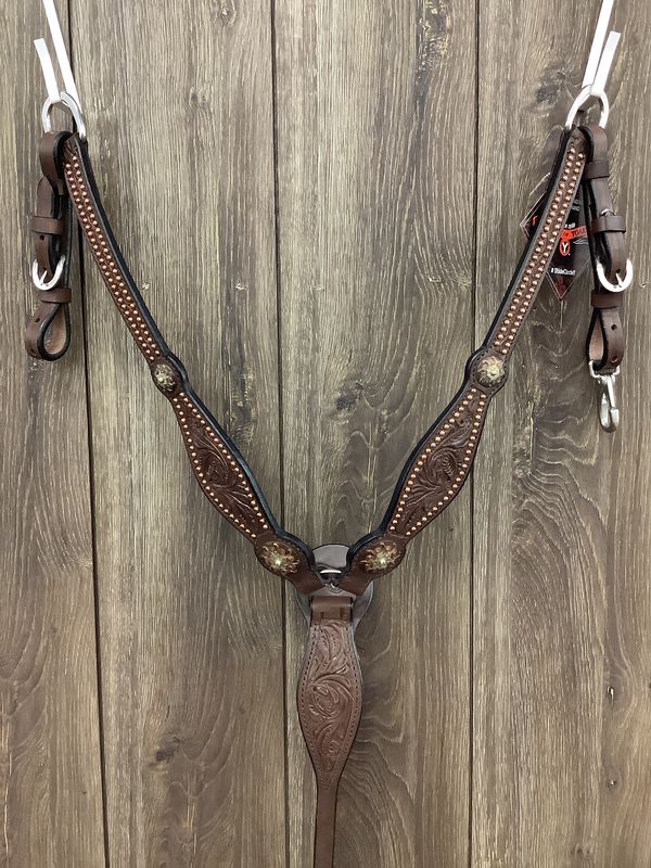 JBW Circle Y Breast Collar Copper Spots