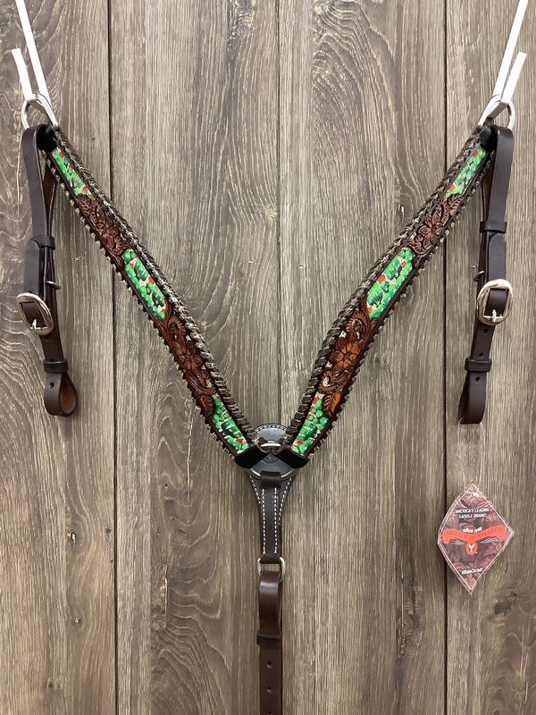 JBW Circle Y Breast Collar Cactus Country