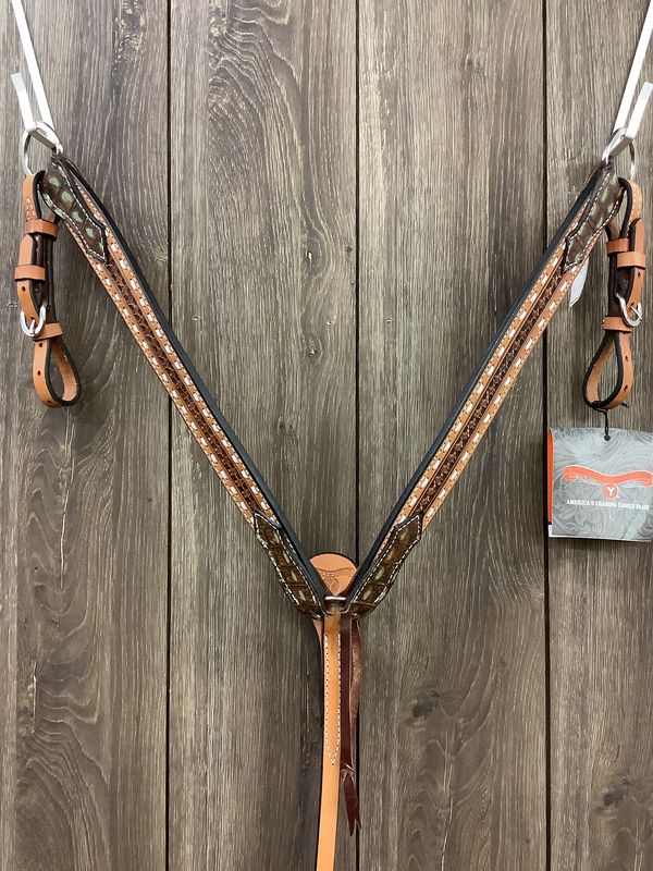 JBW Circle Y Breast Collar Buckstitch