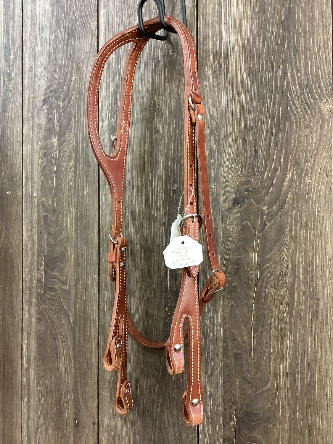 JBW Billy Cook One Ear Headstall Hot Oil