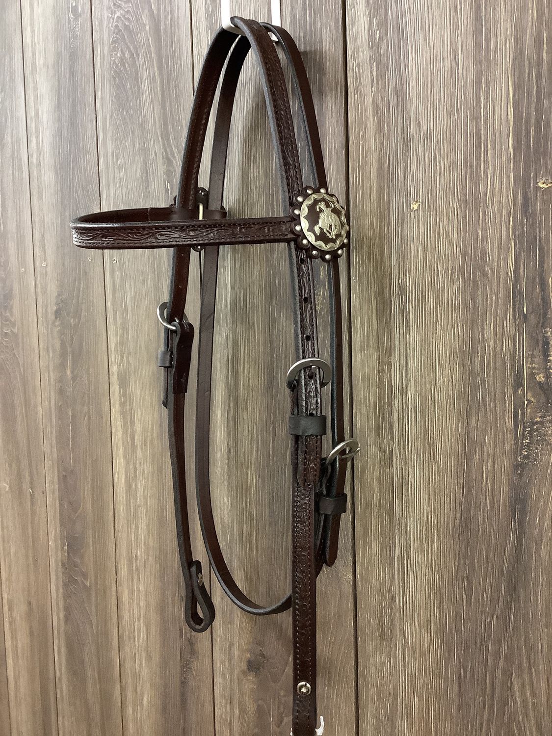 JBW Circle Y Browband Headstall Bucking Horse