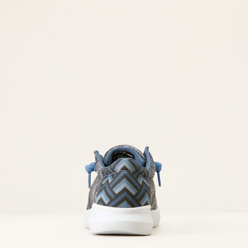 Ariat Hilo Stretch Lace Heather Grey Blue Aztec Print