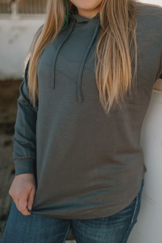 Cut It Cool Slate Hoodie