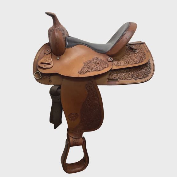 JBW USED 15&quot; REG BAR TEXTAN HEREFORD TRAIL SADDLE