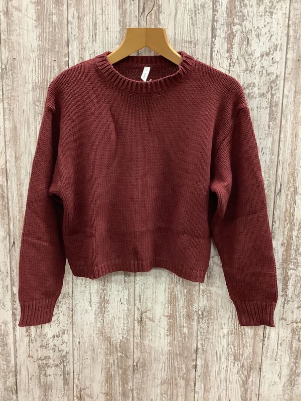 WL Drop Shoulder Crop Sweater