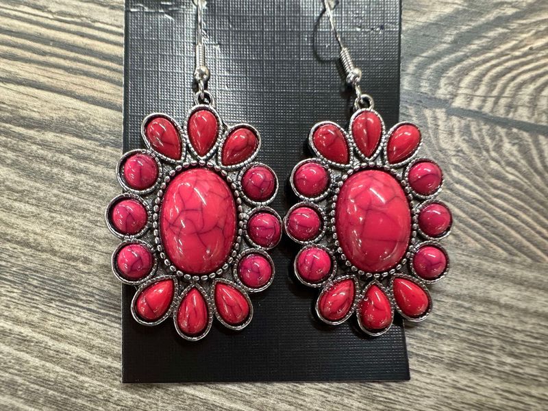 Pink Squash Drop Earring